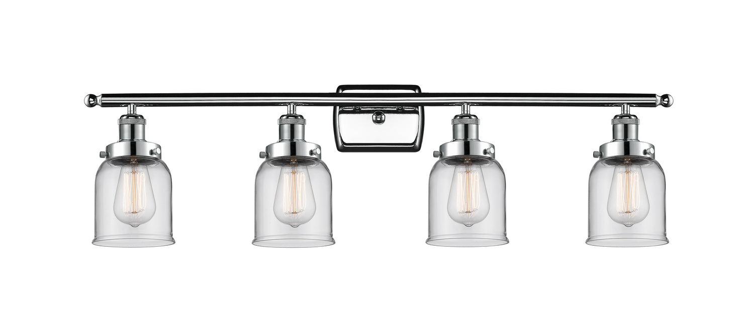 Innovations 916-4W-PC-G52 Four Light Bath Vanity, Polished Chrome