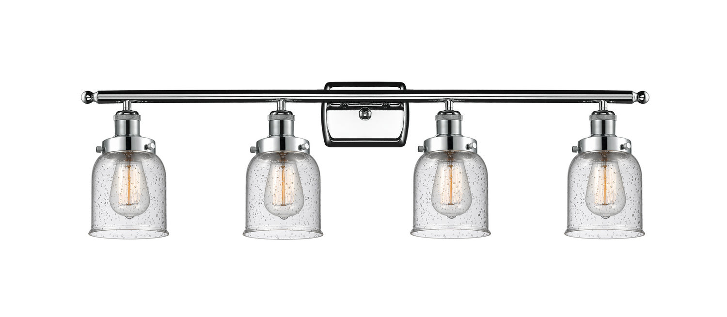 Innovations 916-4W-PC-G54 Four Light Bath Vanity, Polished Chrome
