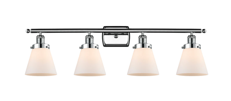 Innovations 916-4W-PC-G61 Four Light Bath Vanity, Polished Chrome