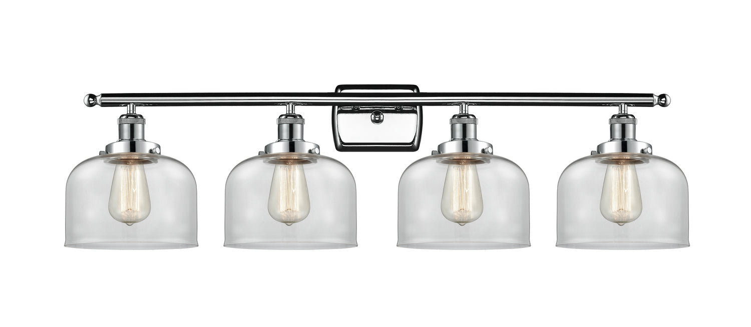 Innovations 916-4W-PC-G72 Four Light Bath Vanity, Polished Chrome