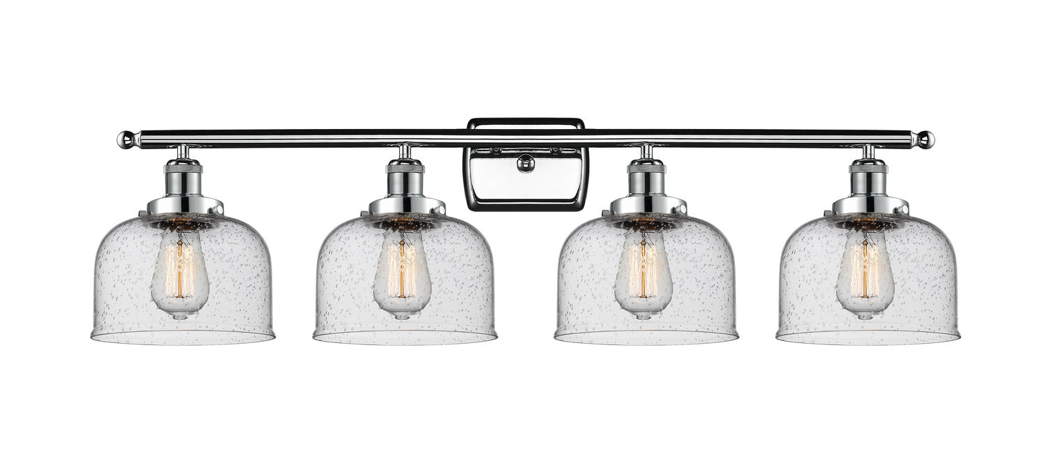 Innovations 916-4W-PC-G74 Four Light Bath Vanity, Polished Chrome