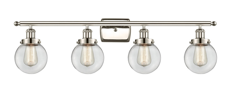 Innovations 916-4W-PN-G202-6-LED LED Bath Vanity, Polished Nickel