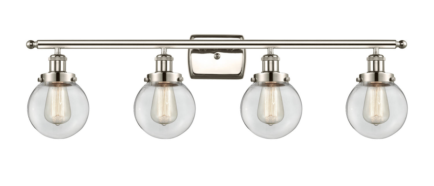Innovations 916-4W-PN-G202-6-LED LED Bath Vanity, Polished Nickel