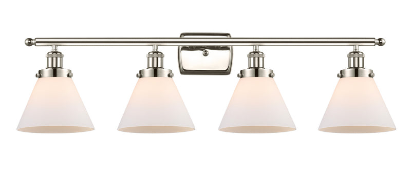 Innovations 916-4W-PN-G41 Four Light Bath Vanity, Polished Nickel