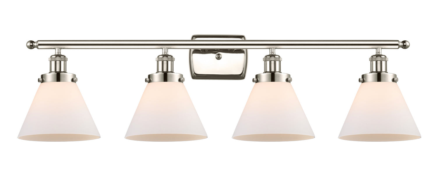Innovations 916-4W-PN-G41 Four Light Bath Vanity, Polished Nickel