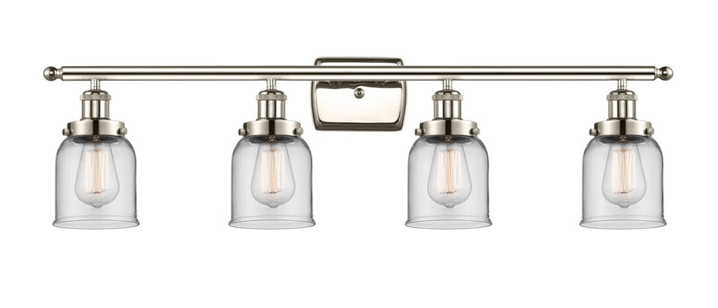 Innovations 916-4W-PN-G52 Four Light Bath Vanity, Polished Nickel