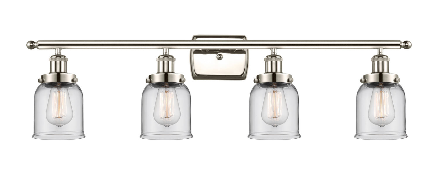 Innovations 916-4W-PN-G52 Four Light Bath Vanity, Polished Nickel
