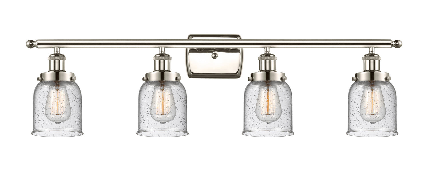 Innovations 916-4W-PN-G54 Four Light Bath Vanity, Polished Nickel