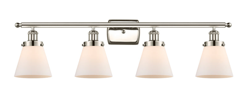 Innovations 916-4W-PN-G61 Four Light Bath Vanity, Polished Nickel