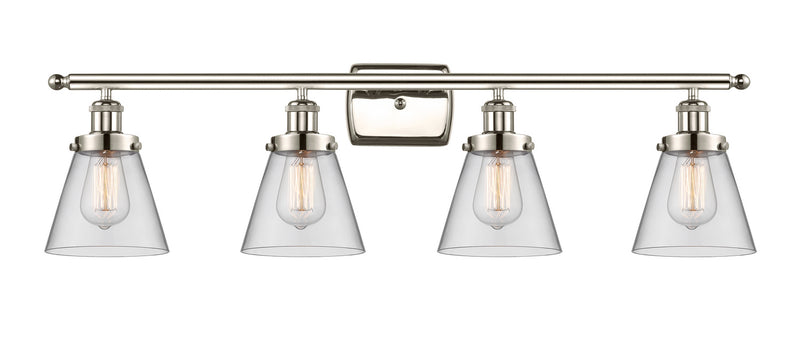 Innovations 916-4W-PN-G62 Four Light Bath Vanity, Polished Nickel