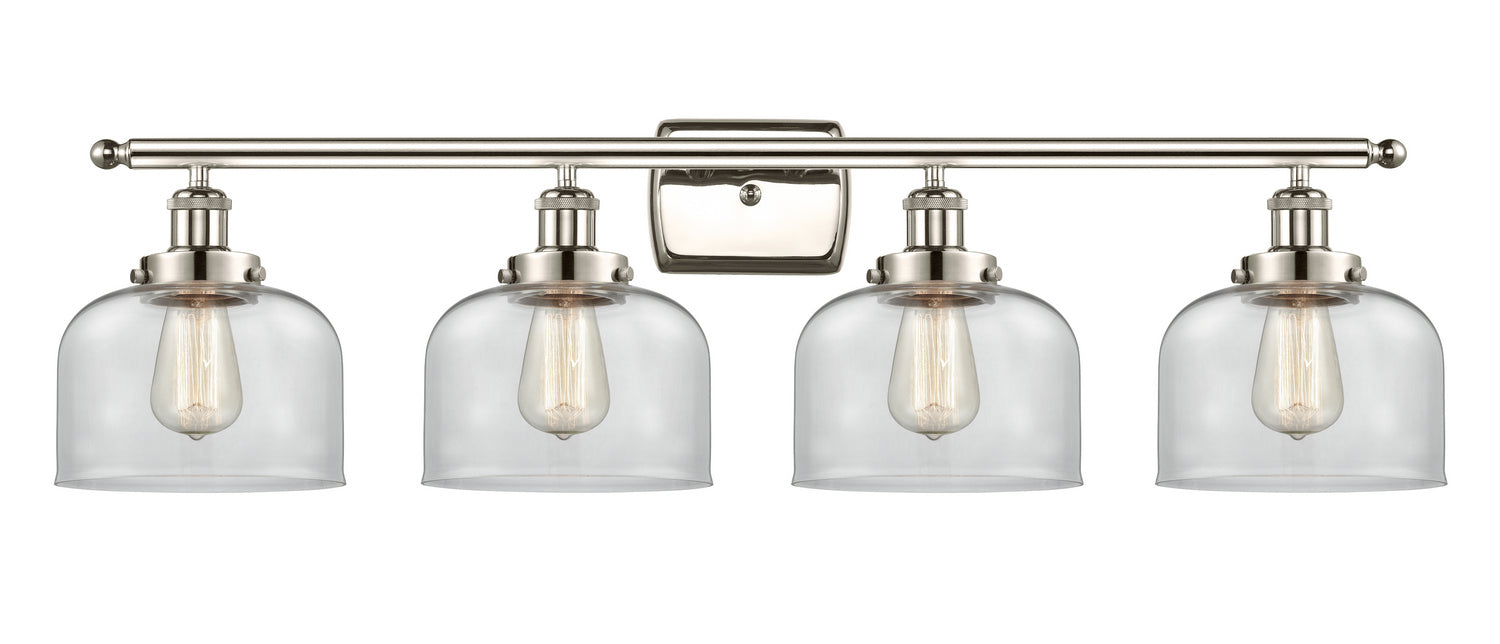 Innovations 916-4W-PN-G72 Four Light Bath Vanity, Polished Nickel