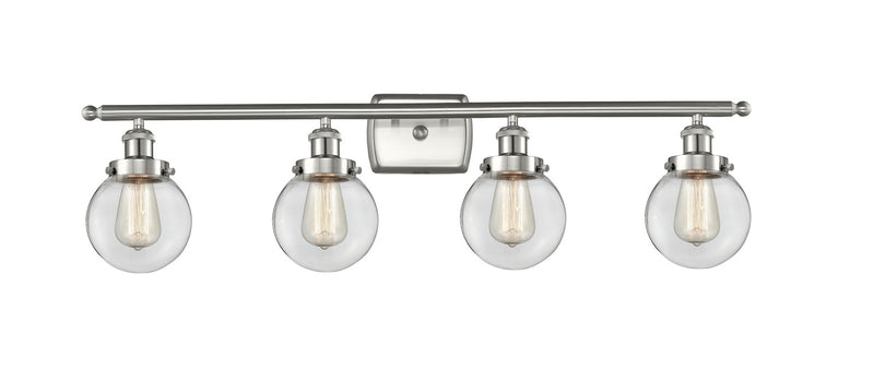 Innovations 916-4W-SN-G202-6-LED LED Bath Vanity, Brushed Satin Nickel