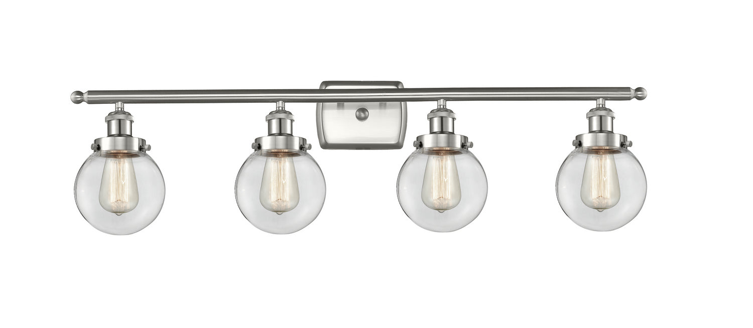 Innovations 916-4W-SN-G202-6-LED LED Bath Vanity, Brushed Satin Nickel