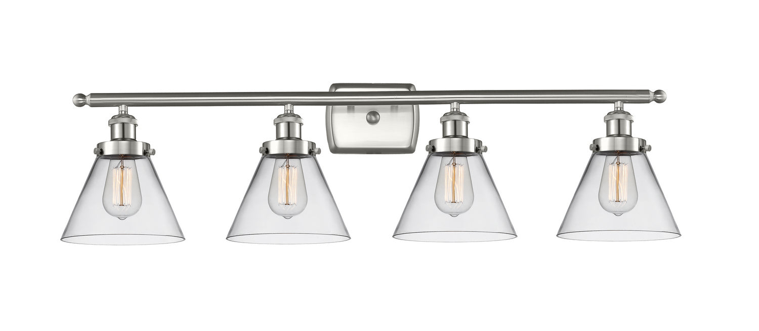 Innovations 916-4W-SN-G42 Four Light Bath Vanity, Brushed Satin Nickel