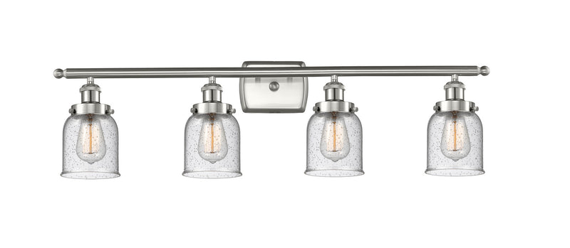 Innovations 916-4W-SN-G54 Four Light Bath Vanity, Brushed Satin Nickel