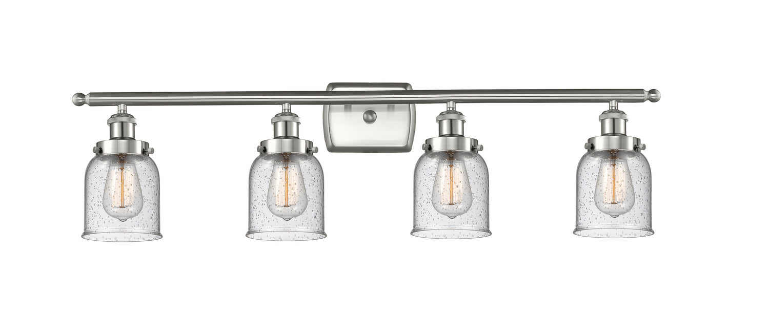 Innovations 916-4W-SN-G54 Four Light Bath Vanity, Brushed Satin Nickel
