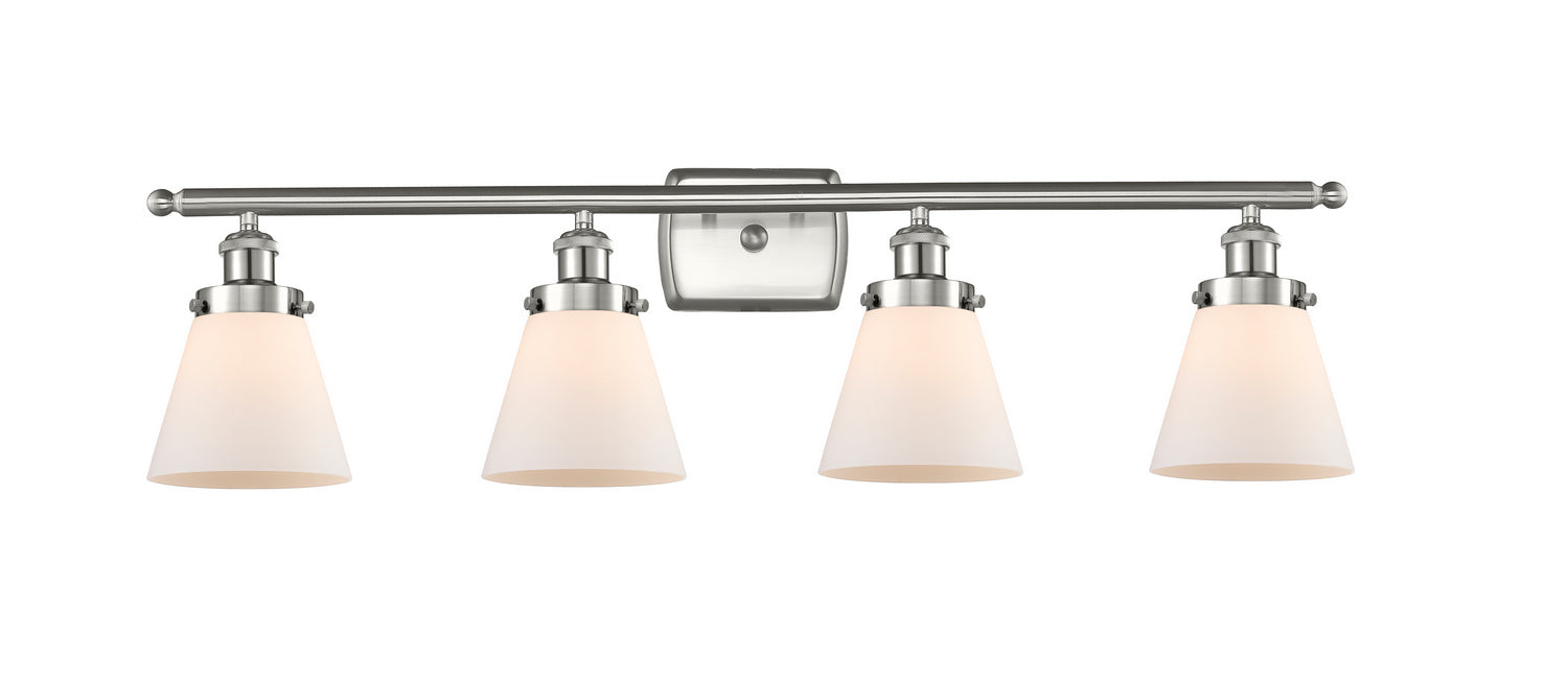 Innovations 916-4W-SN-G61 Four Light Bath Vanity, Brushed Satin Nickel