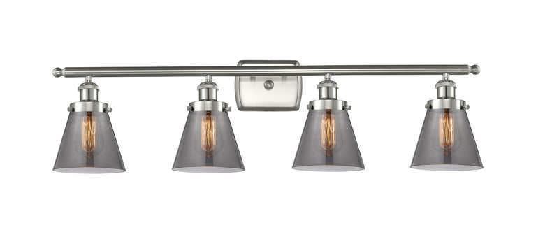 Innovations 916-4W-SN-G63 Four Light Bath Vanity, Brushed Satin Nickel