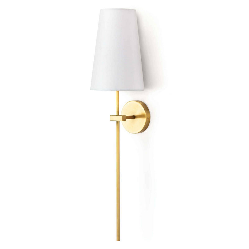 Regina Andrew 15-1152 One Light Wall Sconce, Natural Brass