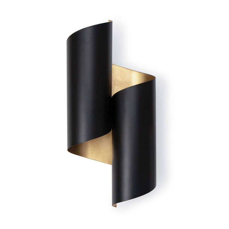 Regina Andrew 15-1157BLK Two Light Wall Sconce, Black