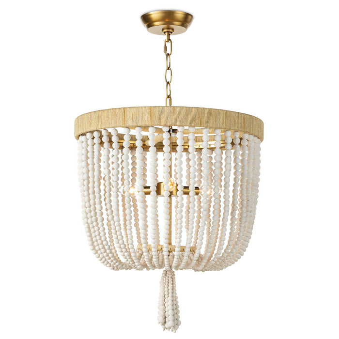 Regina Andrew 16-1222WT Three Light Chandelier, White