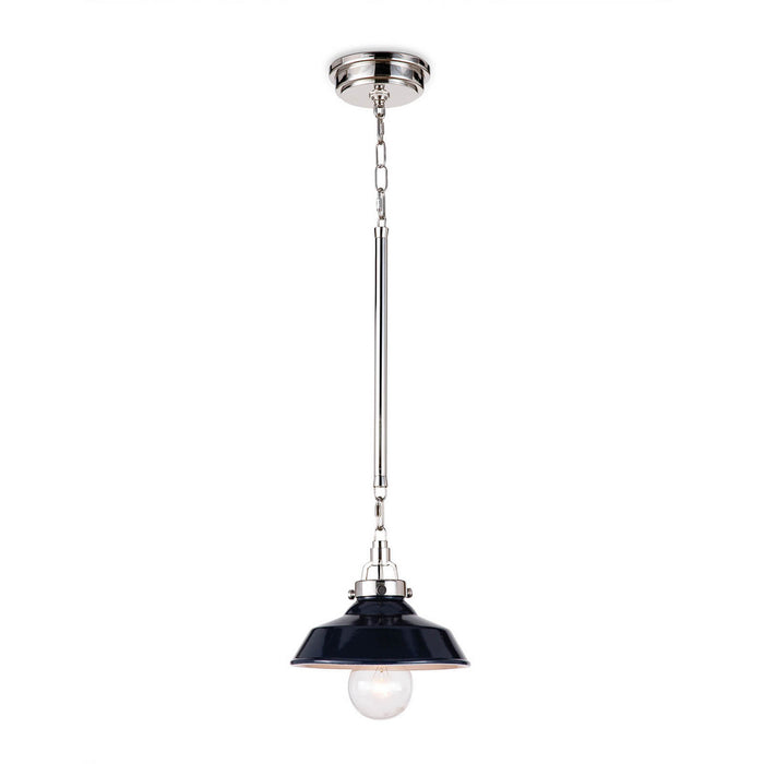 Regina Andrew 16-1302NAV One Light Pendant, Blue