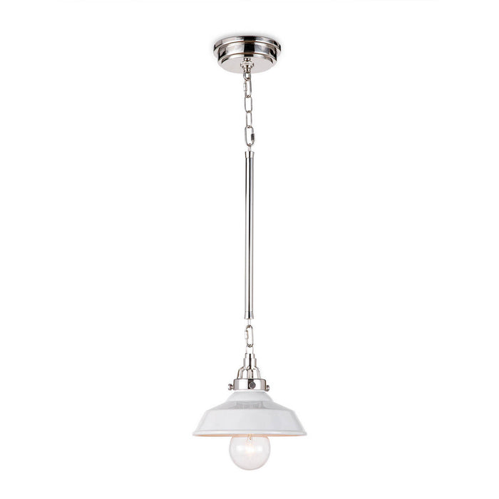 Regina Andrew 16-1302WT One Light Pendant, White