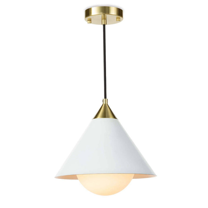 Regina Andrew 16-1306WTNB One Light Pendant, White