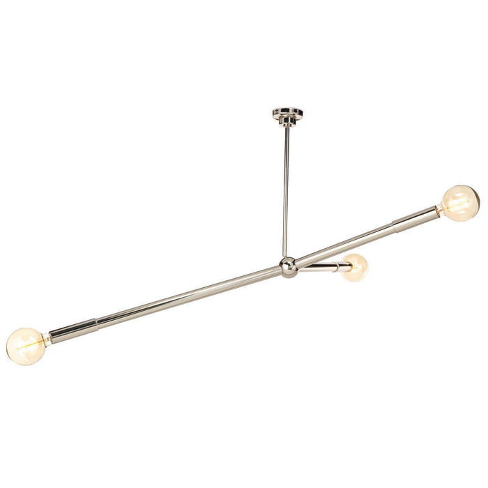 Regina Andrew 16-1337PN Three Light Chandelier, Polished Nickel