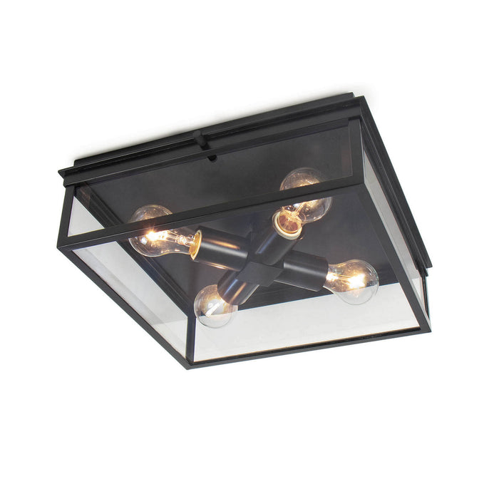 Regina Andrew 17-1011BLK Four Light Flush Mount, Black