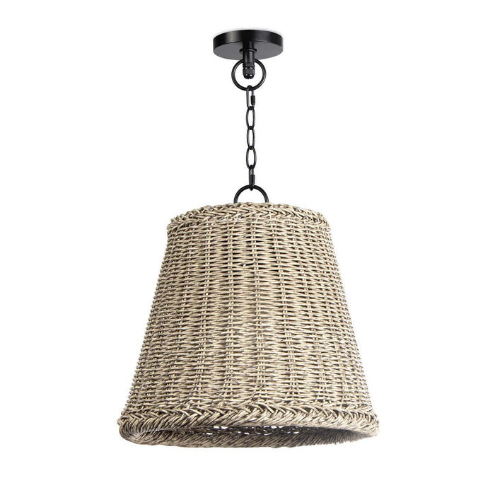 Regina Andrew 17-1013WT One Light Outdoor Pendant, Grey
