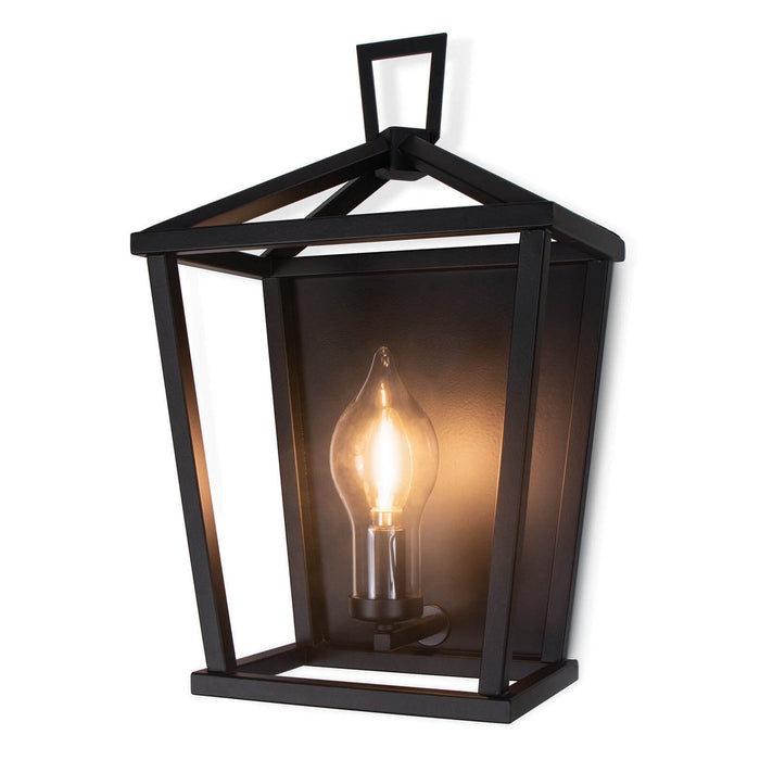 Regina Andrew 17-1017 One Light Outdoor Wall Sconce, Black