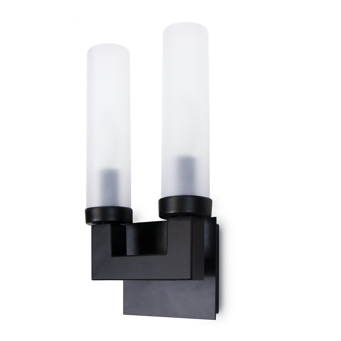 Regina Andrew 17-1023 Two Light Outdoor Wall Sconce, Black