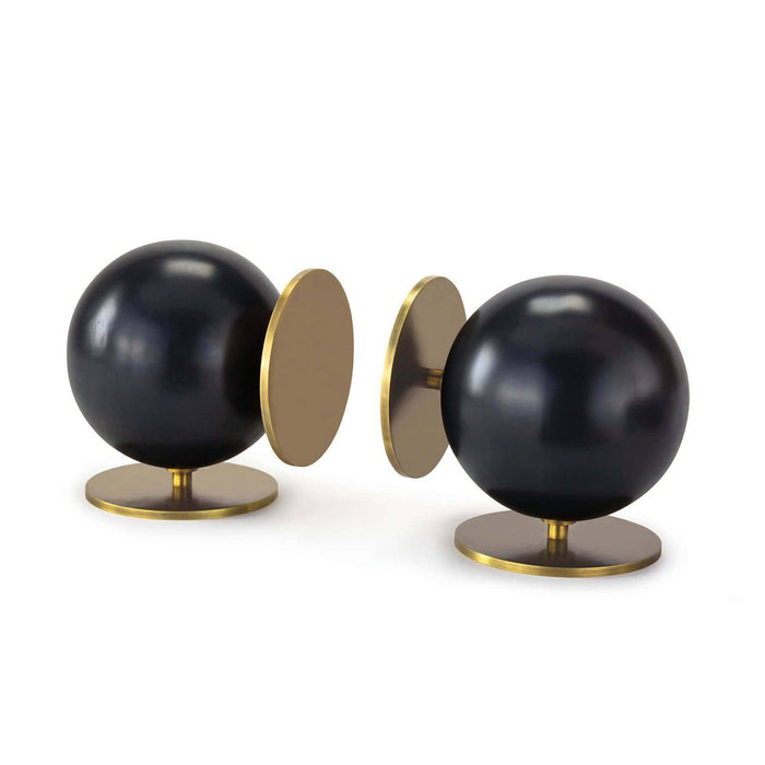 Regina Andrew 20-1420 Bookends, Blackened Brass