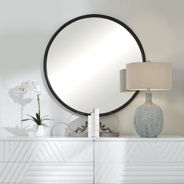 Uttermost 09737 Mirror, Aged Black