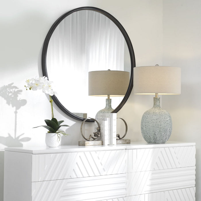 Uttermost 09737 Mirror, Aged Black