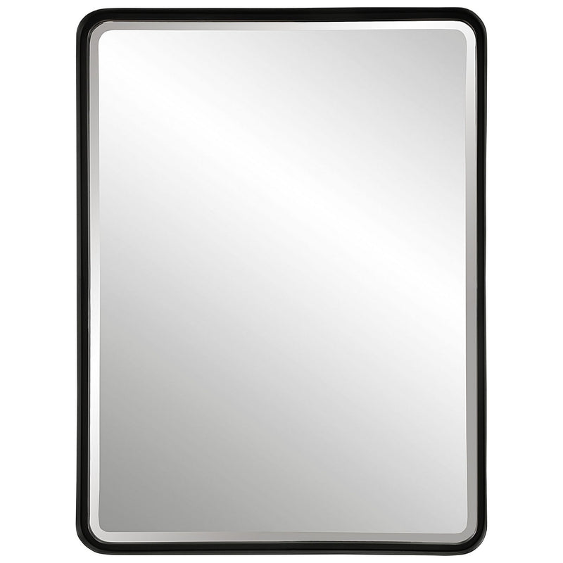 Uttermost 09738 Mirror, Satin Black