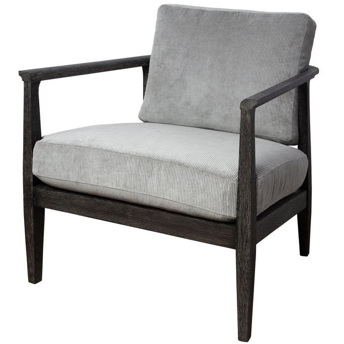 Uttermost 23657 Accent Chair, Dark Ebony