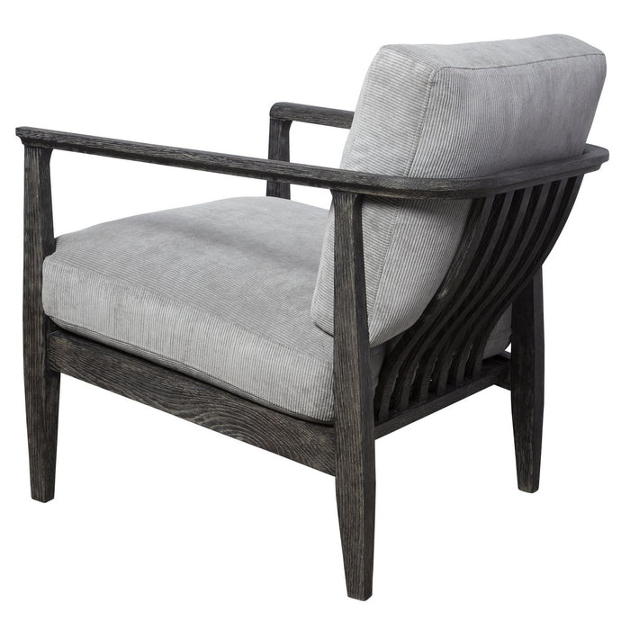 Uttermost 23657 Accent Chair, Dark Ebony