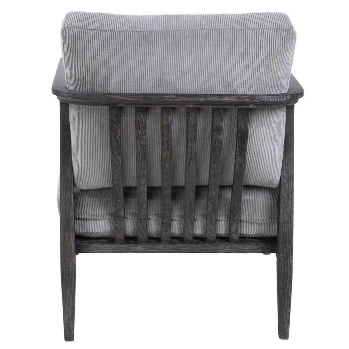 Uttermost 23657 Accent Chair, Dark Ebony