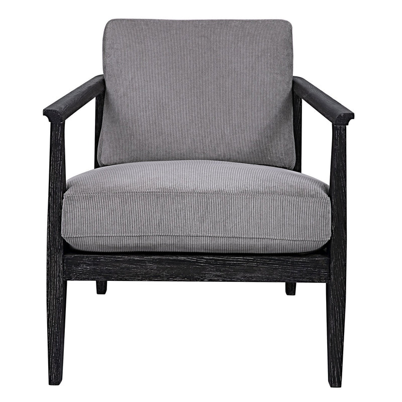 Uttermost 23657 Accent Chair, Dark Ebony