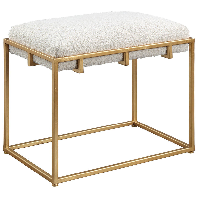 Uttermost 23663 Bench, Gold Leafed Iron
