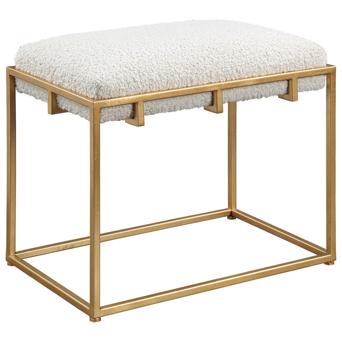 Uttermost 23663 Bench, Gold Leafed Iron
