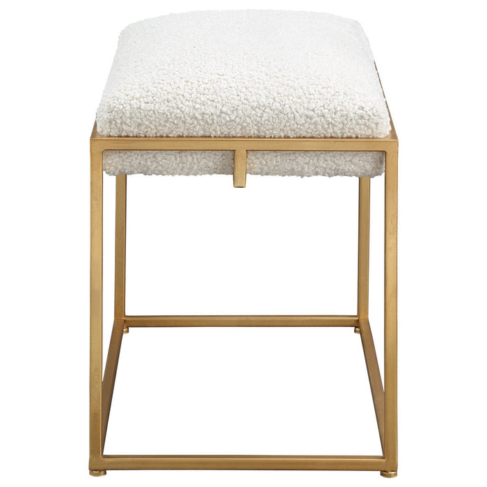 Uttermost 23663 Bench, Gold Leafed Iron