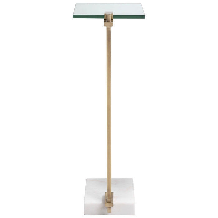 Uttermost 25136 Accent Table, Brushed Brass