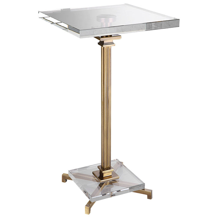 Uttermost 25142 Drink Table, Brushed Brass