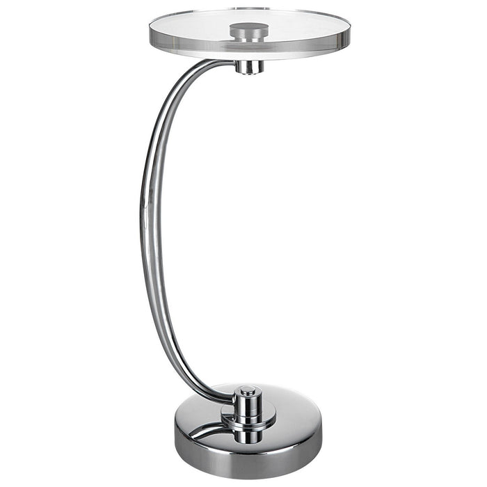 Uttermost 25144 Drink Table, Polished Nickel