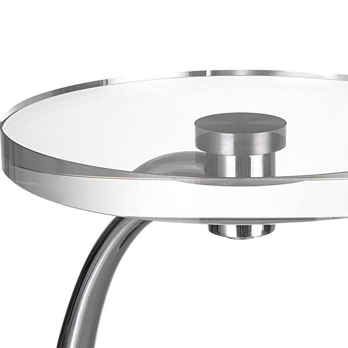 Uttermost 25144 Drink Table, Polished Nickel