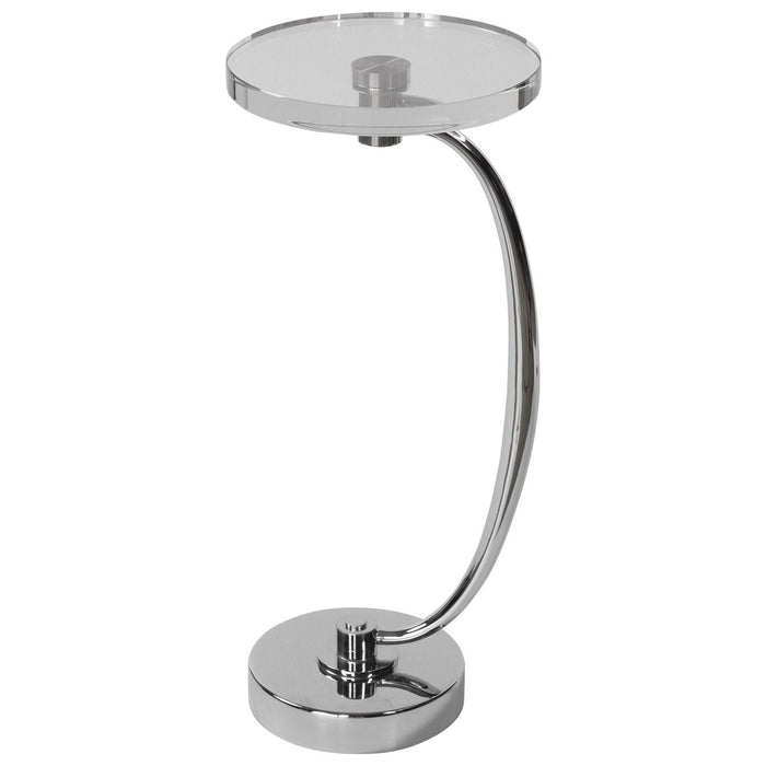 Uttermost 25144 Drink Table, Polished Nickel