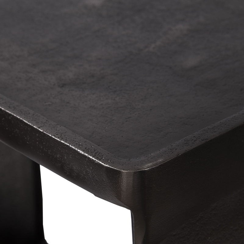 Uttermost 25147 Side Table, Dark Antique Nickel